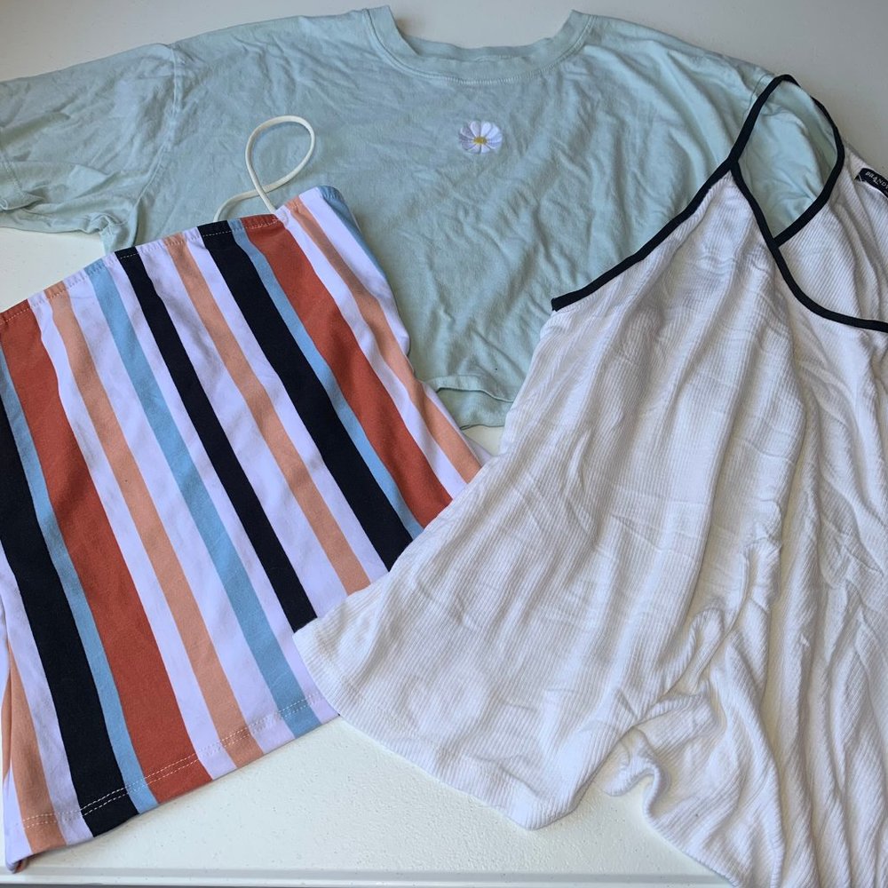 WOMENS SIZE SMALL TOP SHIRT BUNDLE LOT HOLLISTER‎ BRANDY MELVILLE